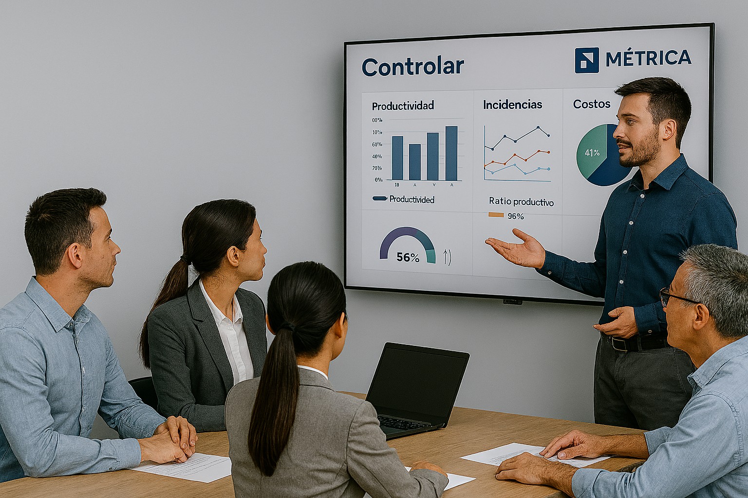 Controlar: dashboard con KPIs