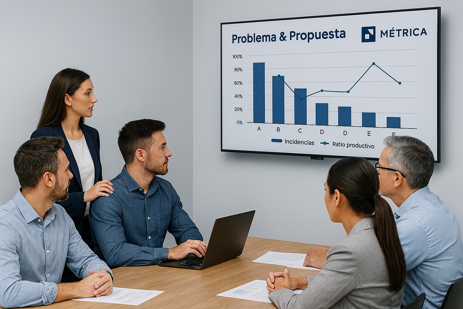 Medir: incidencias y ratio productivo